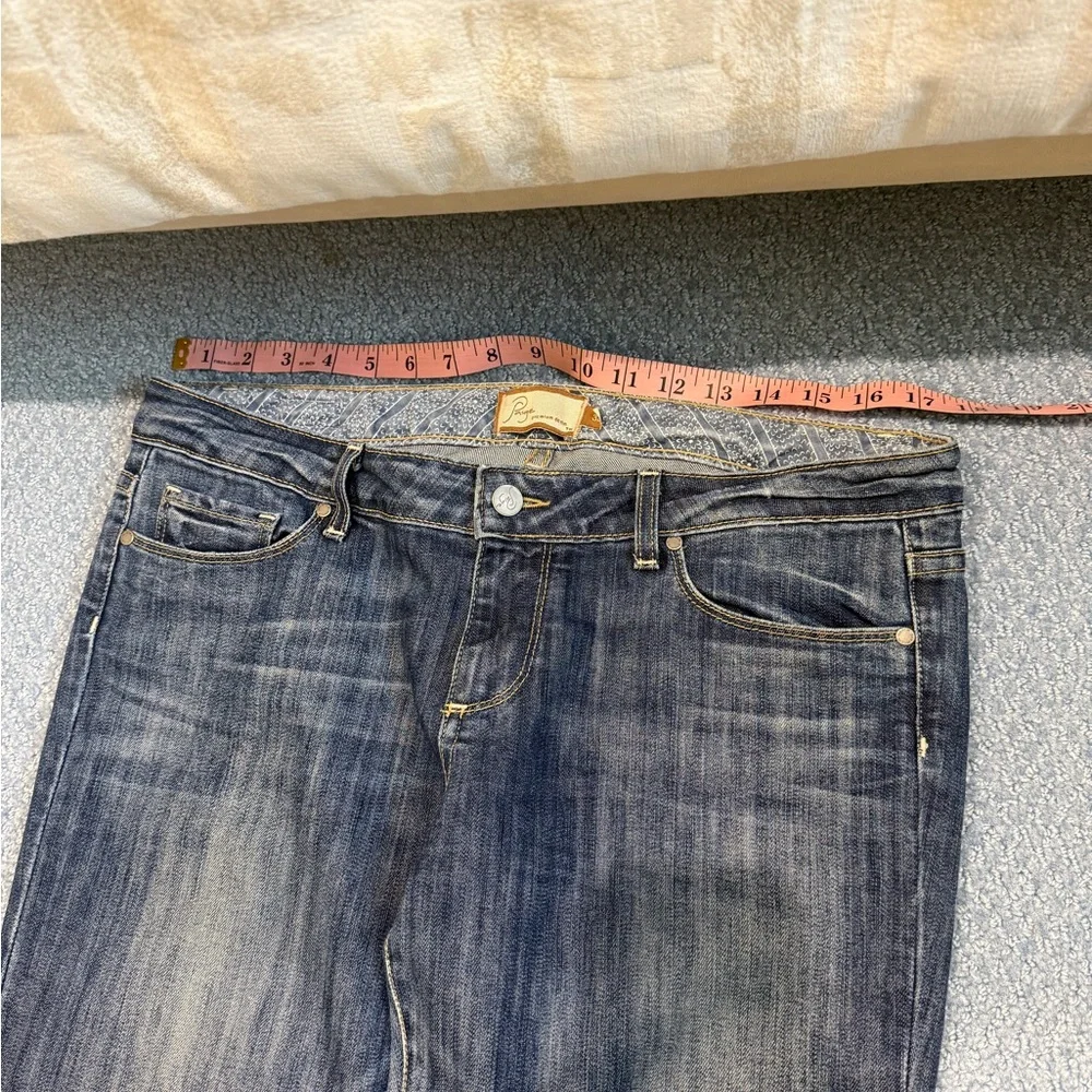 Paige Jeans NWOT Size 32 Long Jeans Laurel Canyon Low waist boot cut Host Pick - Picture 9 of 14